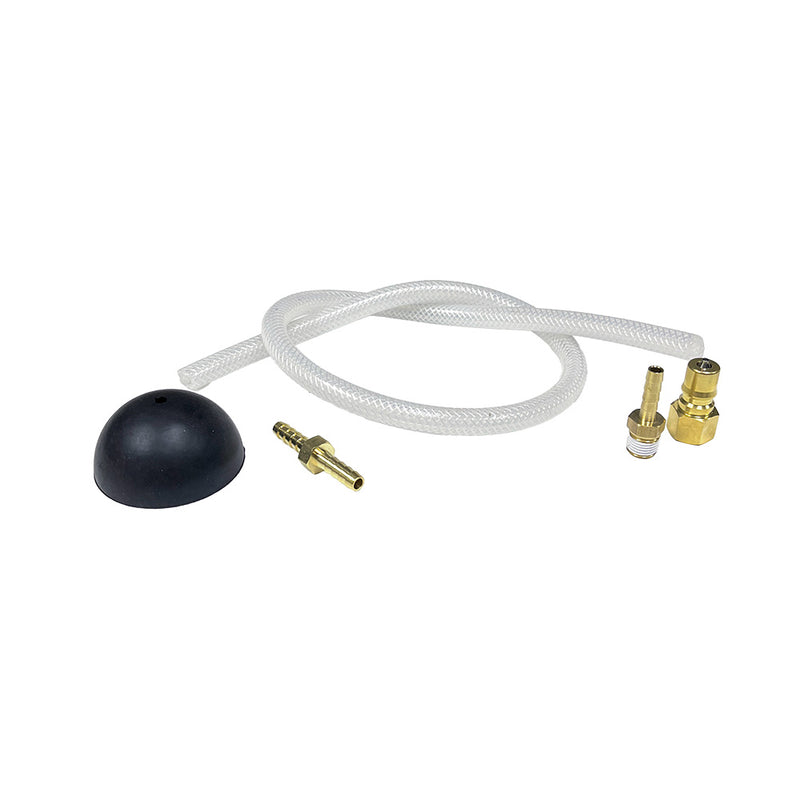 Mytee A113 priming-assist hose kit laid out