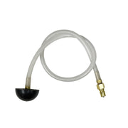 Mytee A113 extractor priming-assist hose with brass quick-connect and rubber priming cup