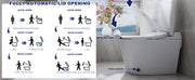 T105 White Smart Toilet with LED Screen & Bidet (image 4)