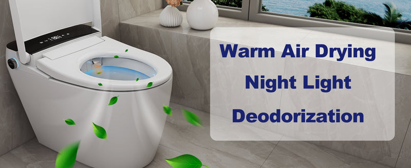 T105 White Smart Toilet with LED Screen & Bidet (image 7)