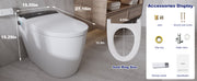 T105 White Smart Toilet with LED Screen & Bidet (image 8)