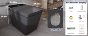 T2605 Matte Gray Smart Toilet with LED Screen & Bidet (image 8)