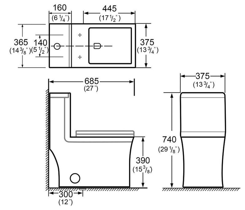 Aqua Series Kingero Elongated Toilet | Dual Flush K-0329DF (image 7)
