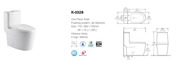 Aqua Series Leon Rounded Toilet | Dual Flush K-0328 (image 3)
