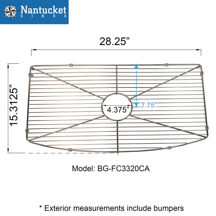 Nantucket Sinks BG-FC3320CA Bottom Grid