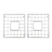 Nantucket Sinks BG-VC3318D Stainless Steel Bottom Grids Set BG-VC3318D