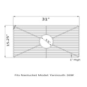Nantucket sinks BG-YM36 Stainless steel bottom grid (image 2)