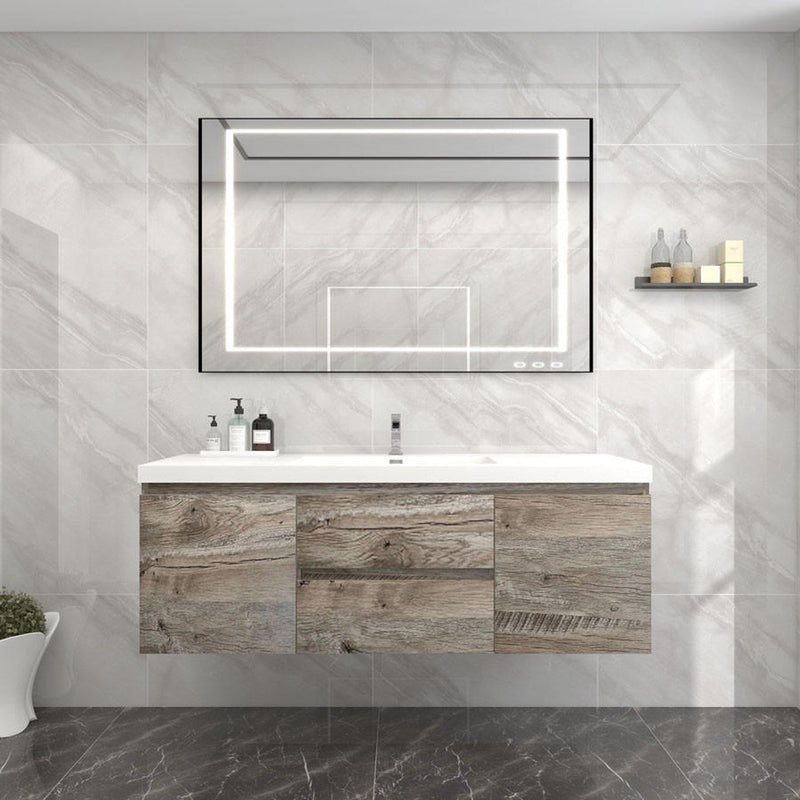 BOW Floating Bathroom Vanity with Reinforced Acrylic Sink 24" - 116" (image 1)