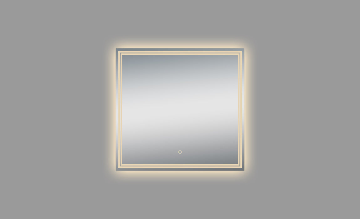 Luna Polished Edge Back-lit LED Mirror for Bathroom Vanity and Wall Mounting