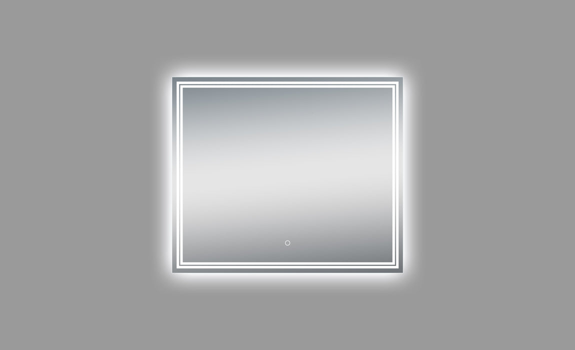 Luna Polished Edge Back-lit LED Mirror for Bathroom Vanity and Wall Mounting