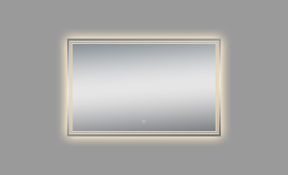 Luna Polished Edge Back-lit LED Mirror for Bathroom Vanity and Wall Mounting