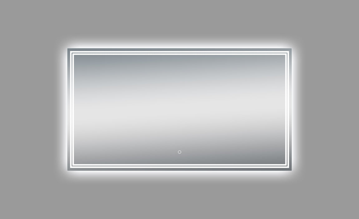 Luna Polished Edge Back-lit LED Mirror for Bathroom Vanity and Wall Mounting