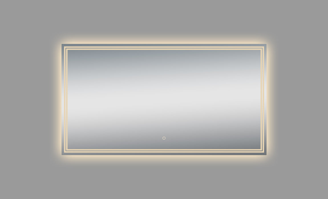 Luna Polished Edge Back-lit LED Mirror for Bathroom Vanity and Wall Mounting