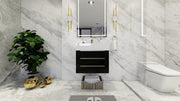 Bethany 24" Floating Modern Vanity in Gloss Black