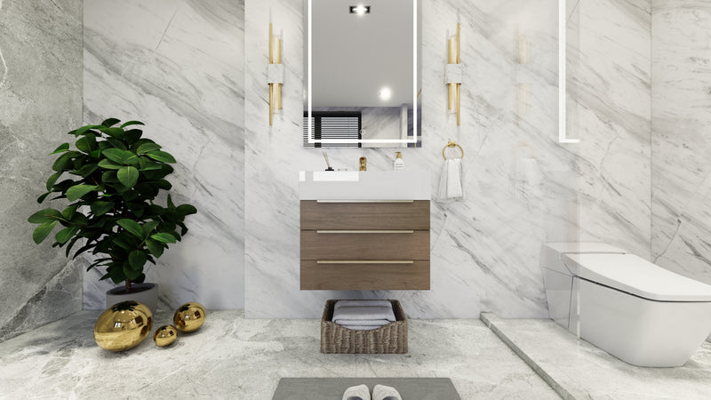 Bethany 24" Floating Modern Vanity in Light Oak