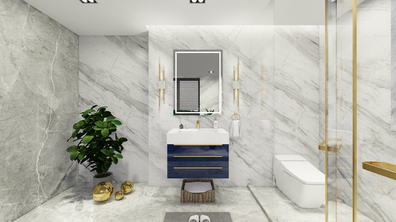 Bethany 30" Floating Vanity in Night Blue