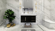 Bethany 36" Floating Modern Vanity in Gloss Black
