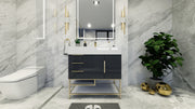 Bethany 36" Freestanding Vanity in High Gloss Gray