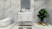 Bethany 36" Freestanding Vanity in Gloss White