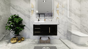 Bethany 36" Floating Modern Vanity in Gloss Black