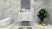 Bethany 36" Floating Modern Vanity in Gloss White