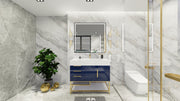 Bethany 42" Freestanding Modern Vanity in Night Blue