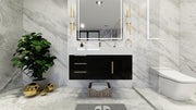 Bethany 42" Floating Modern Vanity in Gloss Black