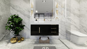 Bethany 42" Floating Modern Vanity in Gloss Black