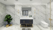 Bethany 48" Freestanding Modern Vanity in Gloss Gray