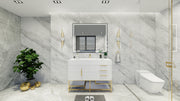 Bethany 48" Freestanding Modern Vanity in Gloss White