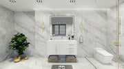 Bethany 48" Floating Vanity in Gloss White