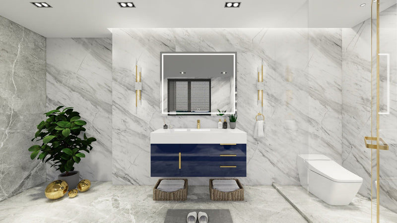 Bethany 48" Floating Vanity in Night Blue