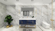 Bethany 60" Freestanding Modern Vanity in Night Blue
