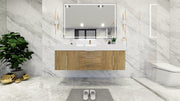 Bethany 60" Floating Modern Vanity in Teak Oak