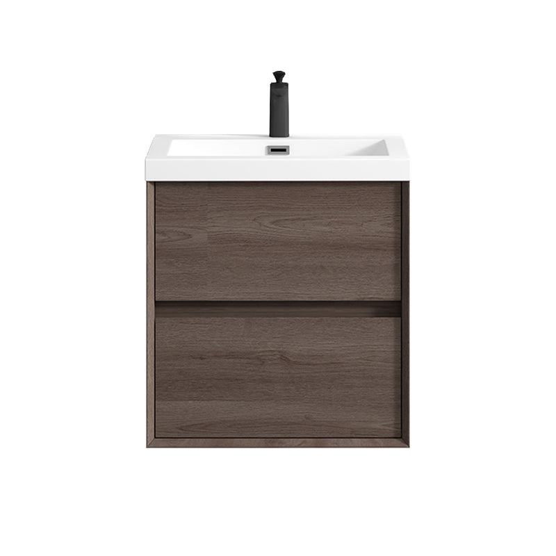Kingdee 24"-84" Wall Mounted Vanity with Reinforced Acrylic Sink