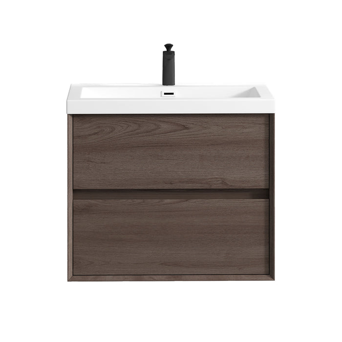 Kingdee 24"-84" Wall Mounted Vanity with Reinforced Acrylic Sink