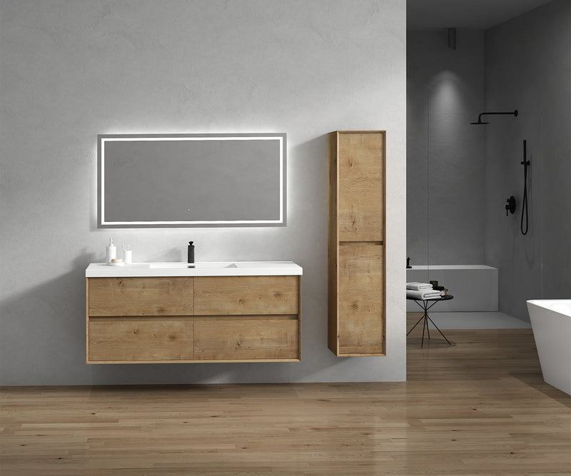Kingdee 24"-84" Wall Mounted Vanity with Reinforced Acrylic Sink