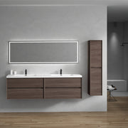 Kingdee 24"-84" Wall Mounted Vanity with Reinforced Acrylic Sink (image 4)