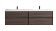 Kingdee 24"-84" Wall Mounted Vanity with Reinforced Acrylic Sink (image 3)