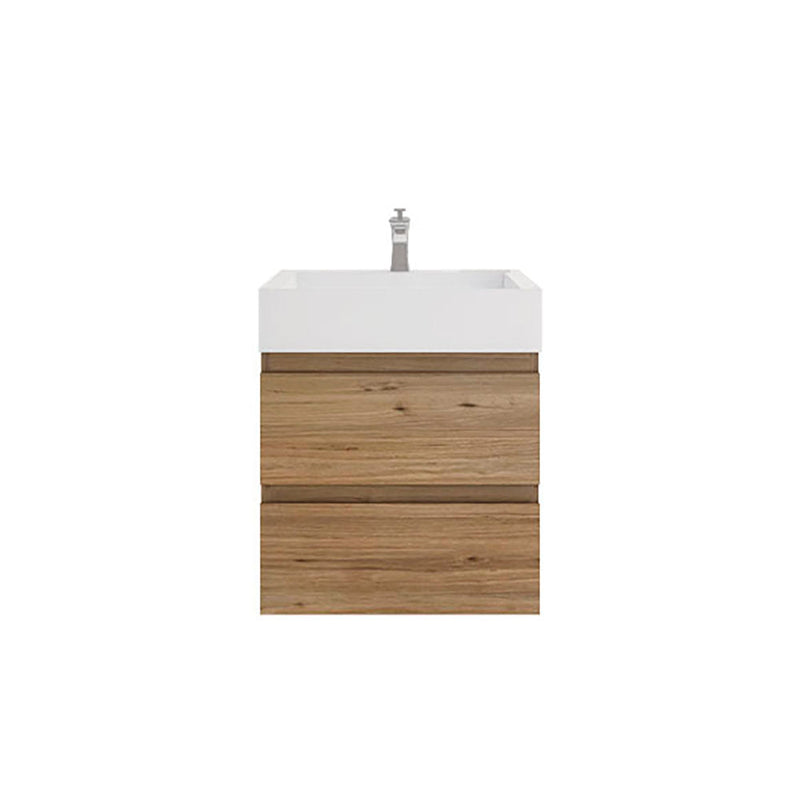 Monterey 24" Wall Mounted Vanity with Reinforced Acrylic Sinks