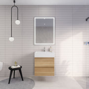Monterey 24" Wall Mounted Vanity with Reinforced Acrylic Sinks (image 2)