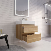 Monterey 24" Wall Mounted Vanity with Reinforced Acrylic Sinks (image 4)
