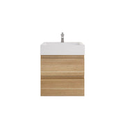 Monterey 24" Wall Mounted Vanity with Reinforced Acrylic Sinks (image 1)