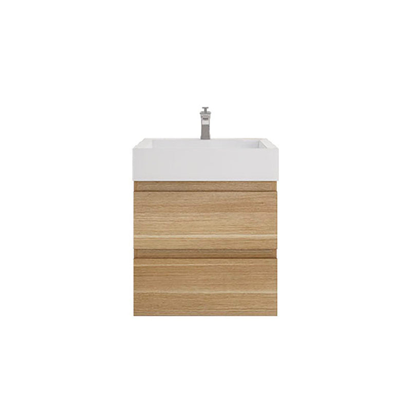 Monterey 24" Wall Mounted Vanity with Reinforced Acrylic Sinks (image 1)