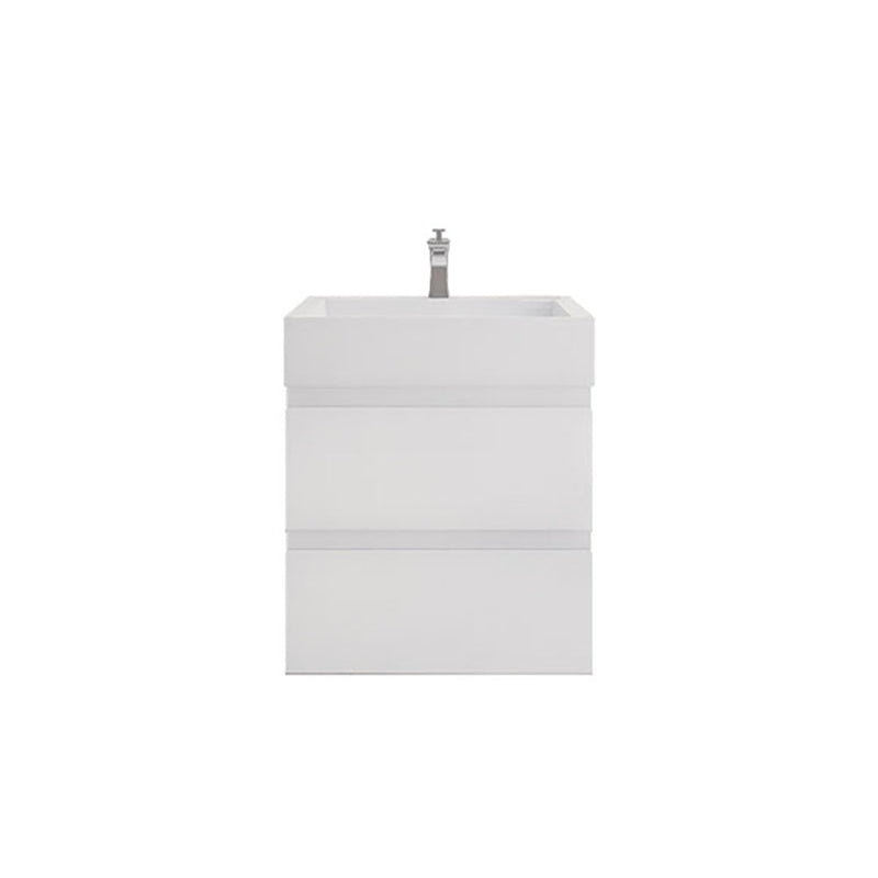 Monterey 24" Wall Mounted Vanity with Reinforced Acrylic Sinks