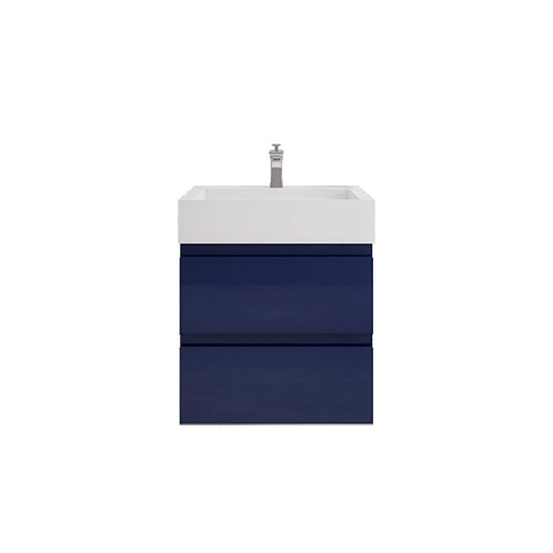Monterey 24" Wall Mounted Vanity with Reinforced Acrylic Sinks