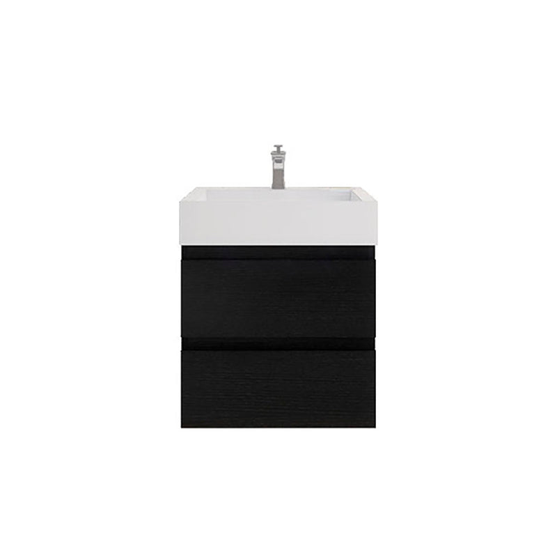 Monterey 24" Wall Mounted Vanity with Reinforced Acrylic Sinks