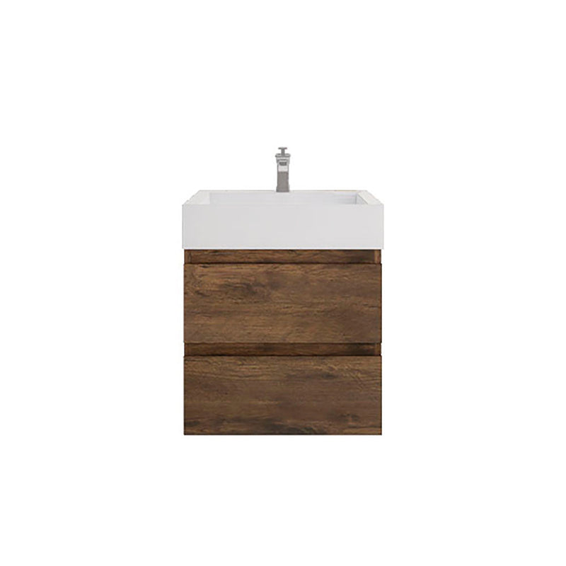 Monterey 24" Wall Mounted Vanity with Reinforced Acrylic Sinks (image 5)