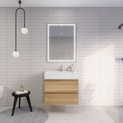 Monterey 30" Wall Mounted Vanity with Reinforced Acrylic Sinks (image 2)