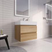 Monterey 30" Wall Mounted Vanity with Reinforced Acrylic Sinks (image 3)